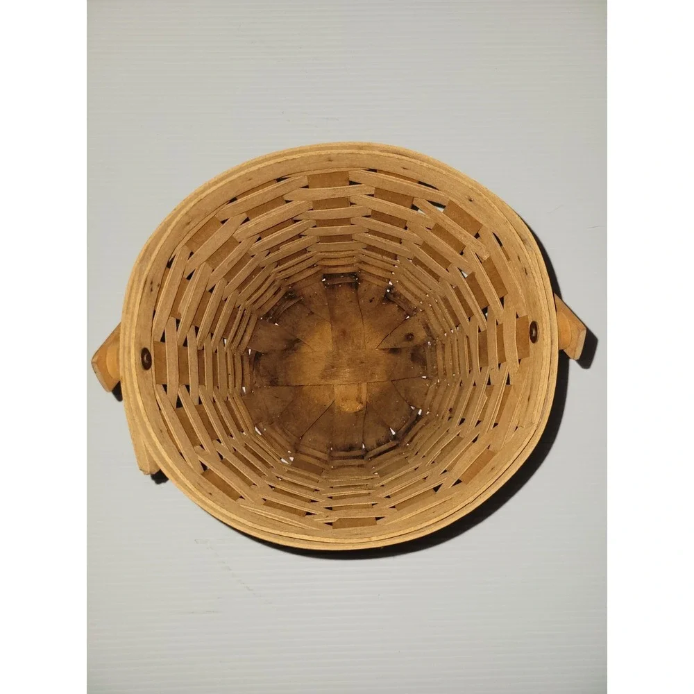 Vintage‎ Longaberger 1993 Circular  Small Basket No Lid